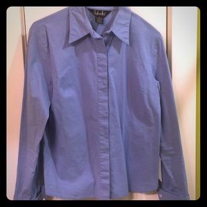 Button down blue top M